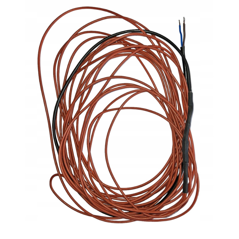 Kabel grzejny z włókna węglowego 3mm z gumy silikonowej 10m