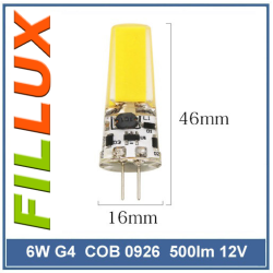 LED G4 12V AC/DC 6W COB 500lm