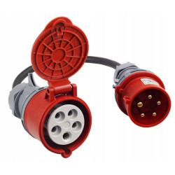 ADAPTER SIŁOWY REDUKCJA PRZEJŚCIÓWKA 16A na 32A 5P